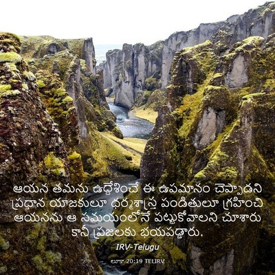 Picture 03 - లూకా 20:19 TELIRV - ఆయన తమను - Bible Verse Picture