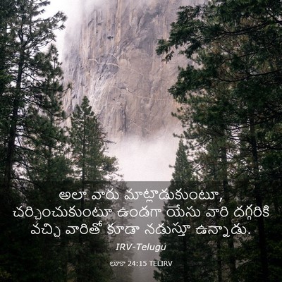Picture 03 - లూకా 24:15 TELIRV - అలా వారు - Bible Verse Picture