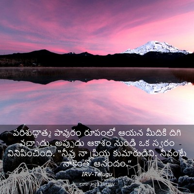 Picture 03 - లూకా 3:22 TELIRV - పరిశుద్ధాత్మ - Bible Verse Picture