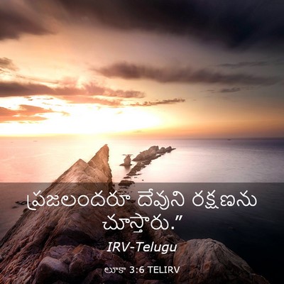Picture 03 - లూకా 3:6 TELIRV - ప్రజలందరూ దేవుని - Bible Verse Picture