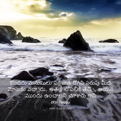 Picture 03 - లూకా 5:18 TELIRV - కొందరు మనుషులు - Bible Verse Picture