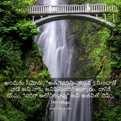 Picture 03 - లూకా 7:43 TELIRV - అందుకు సీమోను, - Bible Verse Picture