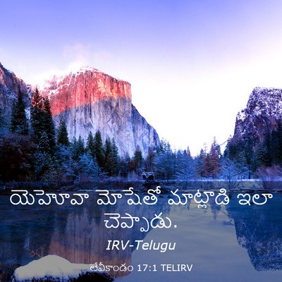 Picture 03 - లేవీకాండం 17:1 TELIRV - యెహోవా మోషేతో - Bible Verse Picture