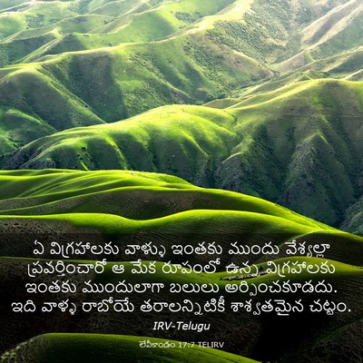 Picture 03 - లేవీకాండం 17:7 TELIRV - ఏ విగ్రహాలకు - Bible Verse Picture