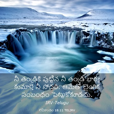 Picture 03 - లేవీకాండం 18:11 TELIRV - నీ తండ్రికి - Bible Verse Picture