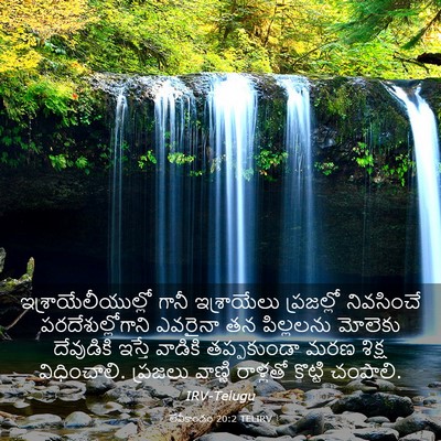 Picture 03 - లేవీకాండం 20:2 TELIRV - ఇశ్రాయేలీయుల్లో - Bible Verse Picture