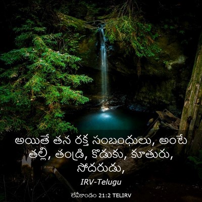 Picture 03 - లేవీకాండం 21:2 TELIRV - అయితే తన రక్త - Bible Verse Picture