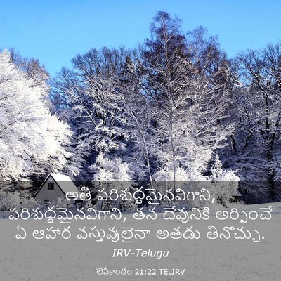 Picture 03 - లేవీకాండం 21:22 TELIRV - అతి - Bible Verse Picture