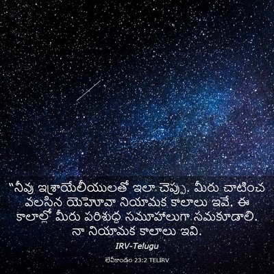 Picture 03 - లేవీకాండం 23:2 TELIRV - “నీవు - Bible Verse Picture