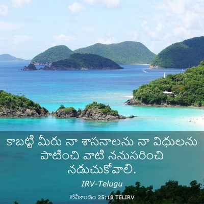 Picture 03 - లేవీకాండం 25:18 TELIRV - కాబట్టి మీరు నా - Bible Verse Picture