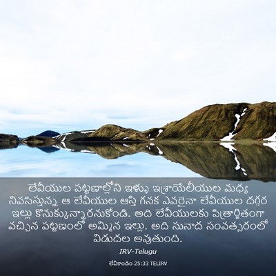 Picture 03 - లేవీకాండం 25:33 TELIRV - లేవీయుల - Bible Verse Picture