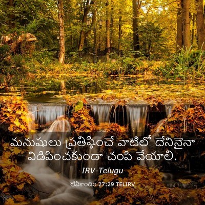Picture 03 - లేవీకాండం 27:29 TELIRV - మనుషులు - Bible Verse Picture