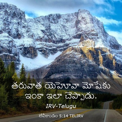 Picture 03 - లేవీకాండం 5:14 TELIRV - తరువాత యెహోవా - Bible Verse Picture
