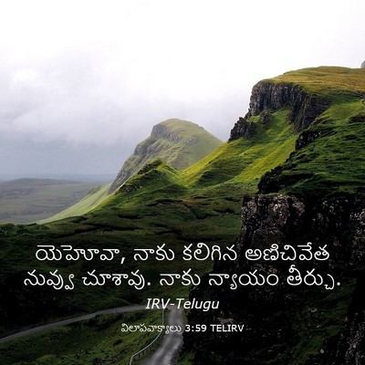 Picture 03 - విలాపవాక్యాలు 3:59 TELIRV - యెహోవా, నాకు - Bible Verse Picture