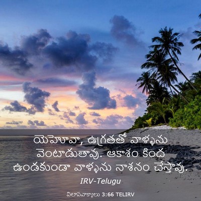 Picture 03 - విలాపవాక్యాలు 3:66 TELIRV - యెహోవా, ఉగ్రతతో - Bible Verse Picture