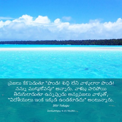 Picture 03 - విలాపవాక్యాలు 4:15 TELIRV - ప్రజలు కేకపెడుతూ - Bible Verse Picture
