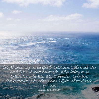Picture 03 - సంఖ్యాకాండం 1:18 TELIRV - వీళ్ళతో పాటు - Bible Verse Picture