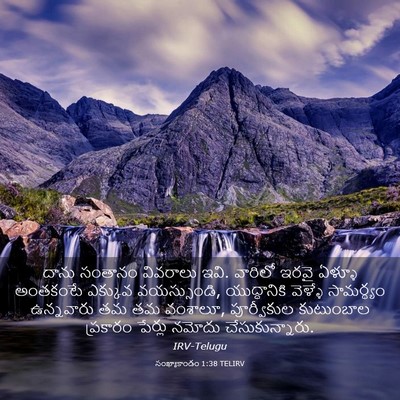 Picture 03 - సంఖ్యాకాండం 1:38 TELIRV - దాను సంతానం - Bible Verse Picture