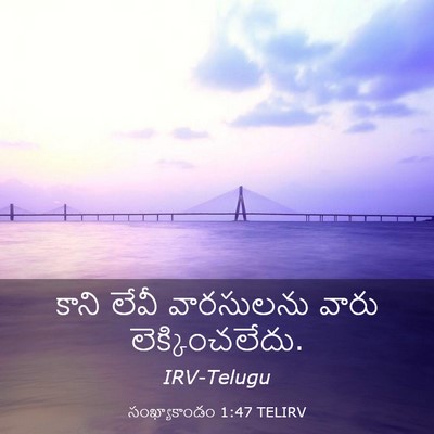 Picture 03 - సంఖ్యాకాండం 1:47 TELIRV - కాని లేవీ - Bible Verse Picture