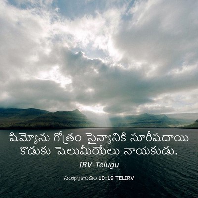 Picture 03 - సంఖ్యాకాండం 10:19 TELIRV - షిమ్యోను గోత్రం - Bible Verse Picture