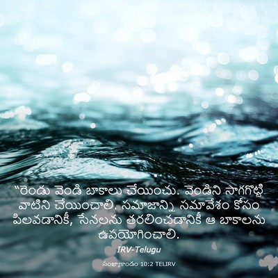 Picture 03 - సంఖ్యాకాండం 10:2 TELIRV - “రెండు వెండి - Bible Verse Picture