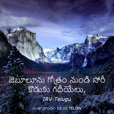 Picture 03 - సంఖ్యాకాండం 13:10 TELIRV - జెబూలూను గోత్రం - Bible Verse Picture