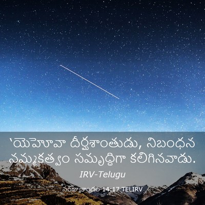 Picture 03 - సంఖ్యాకాండం 14:17 TELIRV - ‘యెహోవా - Bible Verse Picture