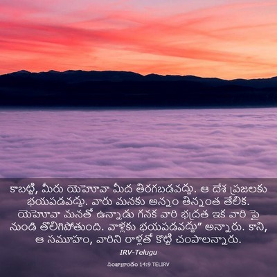Picture 03 - సంఖ్యాకాండం 14:9 TELIRV - కాబట్టి, మీరు - Bible Verse Picture