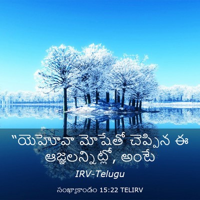 Picture 03 - సంఖ్యాకాండం 15:22 TELIRV - “యెహోవా మోషేతో - Bible Verse Picture