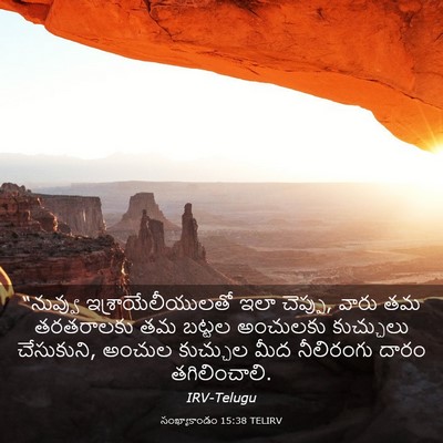 Picture 03 - సంఖ్యాకాండం 15:38 TELIRV - “నువ్వు - Bible Verse Picture