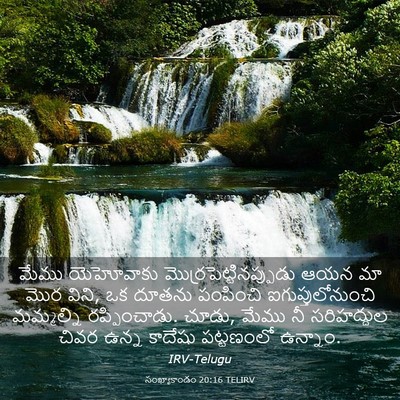 Picture 03 - సంఖ్యాకాండం 20:16 TELIRV - మేము యెహోవాకు - Bible Verse Picture