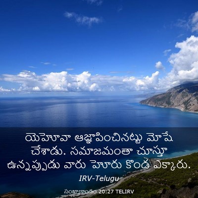 Picture 03 - సంఖ్యాకాండం 20:27 TELIRV - యెహోవా - Bible Verse Picture