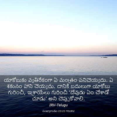 Picture 03 - సంఖ్యాకాండం 23:23 TELIRV - యాకోబుకు - Bible Verse Picture