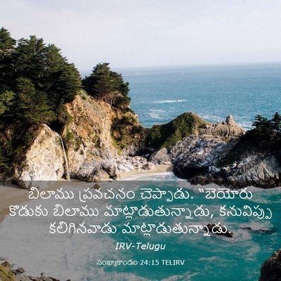 Picture 03 - సంఖ్యాకాండం 24:15 TELIRV - బిలాము ప్రవచనం - Bible Verse Picture