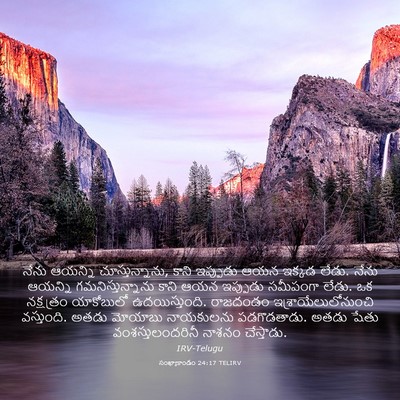 Picture 03 - సంఖ్యాకాండం 24:17 TELIRV - నేను ఆయన్ని - Bible Verse Picture