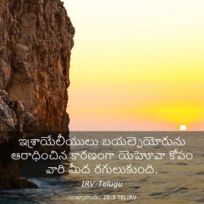 Picture 03 - సంఖ్యాకాండం 25:3 TELIRV - ఇశ్రాయేలీయులు - Bible Verse Picture