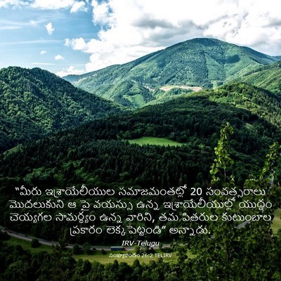 Picture 03 - సంఖ్యాకాండం 26:2 TELIRV - “మీరు - Bible Verse Picture