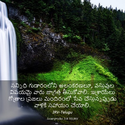 Picture 03 - సంఖ్యాకాండం 3:8 TELIRV - సన్నిధి - Bible Verse Picture