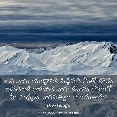 Picture 03 - సంఖ్యాకాండం 32:30 TELIRV - కాని వారు - Bible Verse Picture