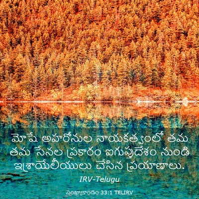 Picture 03 - సంఖ్యాకాండం 33:1 TELIRV - మోషే అహరోనుల - Bible Verse Picture