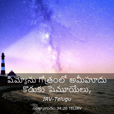 Picture 03 - సంఖ్యాకాండం 34:20 TELIRV - షిమ్యోను గోత్రంలో - Bible Verse Picture