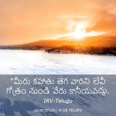 Picture 03 - సంఖ్యాకాండం 4:18 TELIRV - “మీరు కహాతు తెగ - Bible Verse Picture