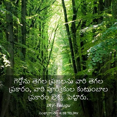 Picture 03 - సంఖ్యాకాండం 4:38 TELIRV - గెర్షోను తెగల - Bible Verse Picture