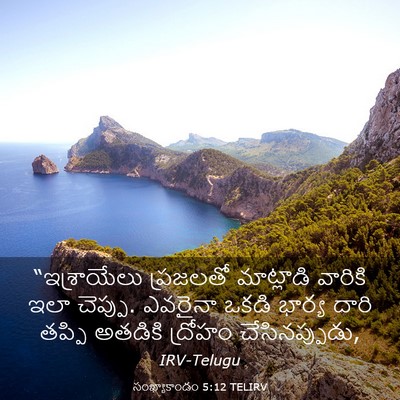 Picture 03 - సంఖ్యాకాండం 5:12 TELIRV - “ఇశ్రాయేలు - Bible Verse Picture