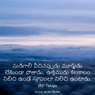 Picture 03 - సామెత 10:25 TELIRV - సుడిగాలి - Bible Verse Picture