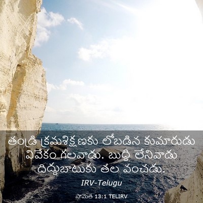 Picture 03 - సామెత 13:1 TELIRV - తండ్రి - Bible Verse Picture
