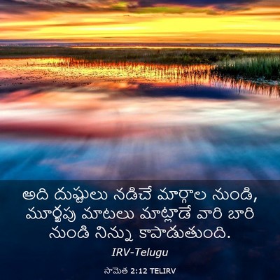 Picture 03 - సామెత 2:12 TELIRV - అది దుష్టులు - Bible Verse Picture