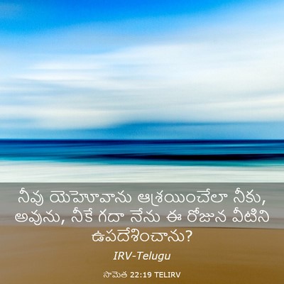 Picture 03 - సామెత 22:19 TELIRV - నీవు యెహోవాను - Bible Verse Picture