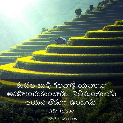 Picture 03 - సామెత 3:32 TELIRV - కుటిల బుద్ధి - Bible Verse Picture