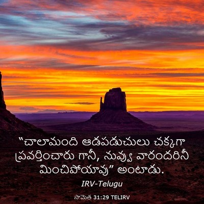 Picture 03 - సామెత 31:29 TELIRV - “చాలామంది - Bible Verse Picture